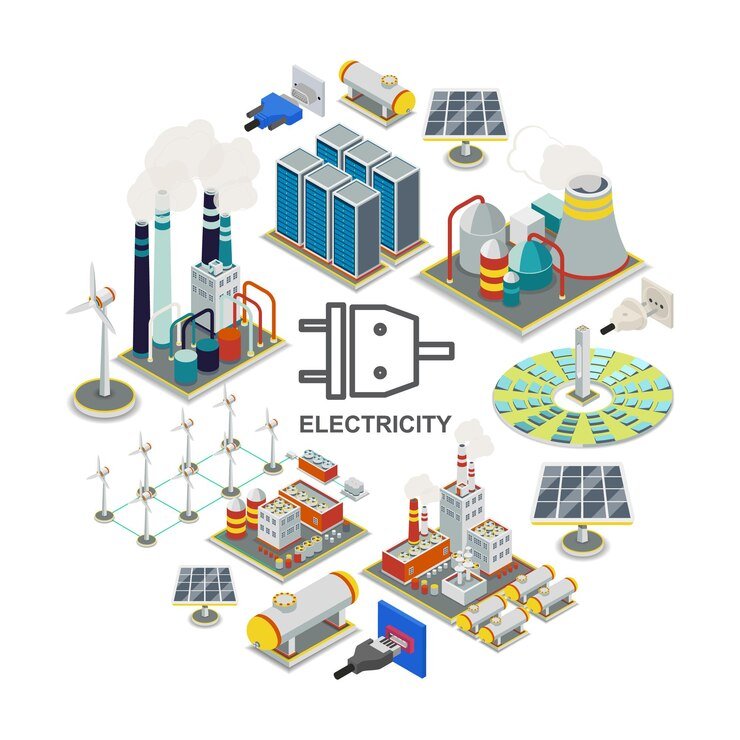 electricity distributed for use