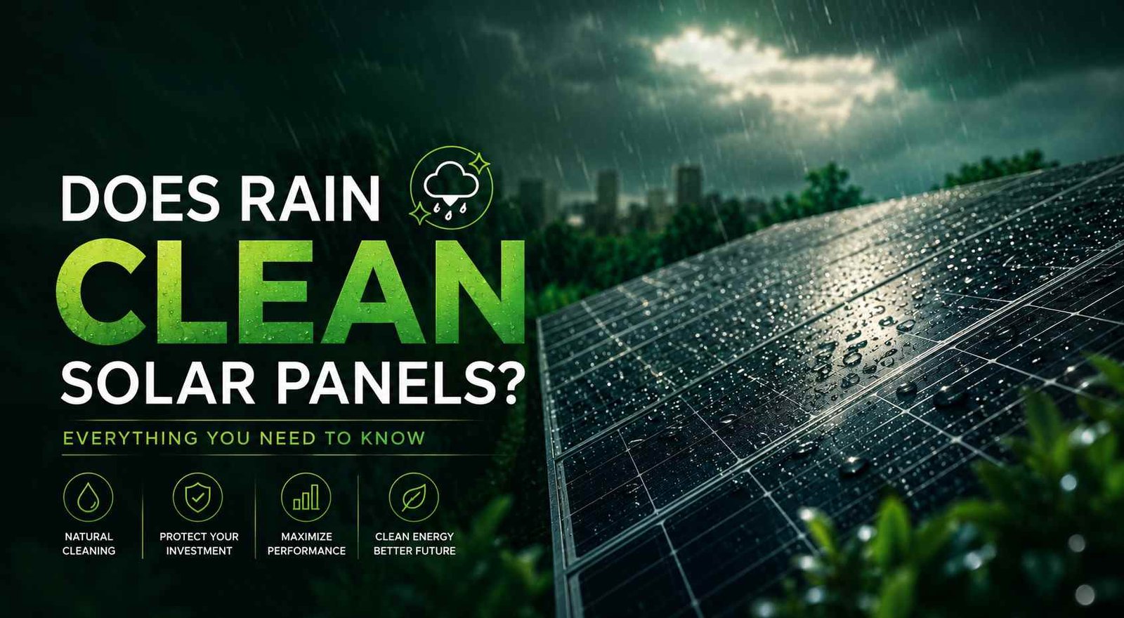 Does Rain clean your solar panels