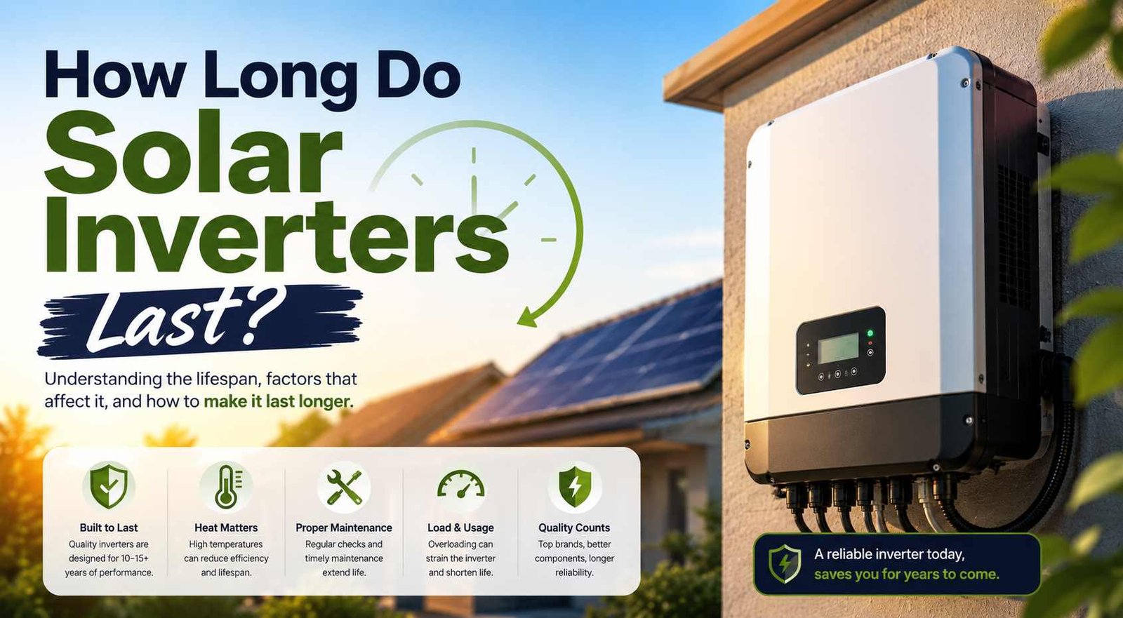how long do solar inveter last