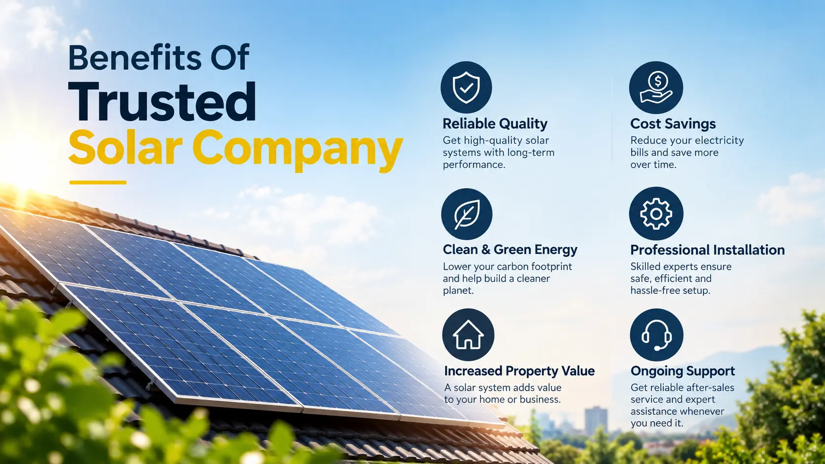 Benefits Of Trusted Solar Company
