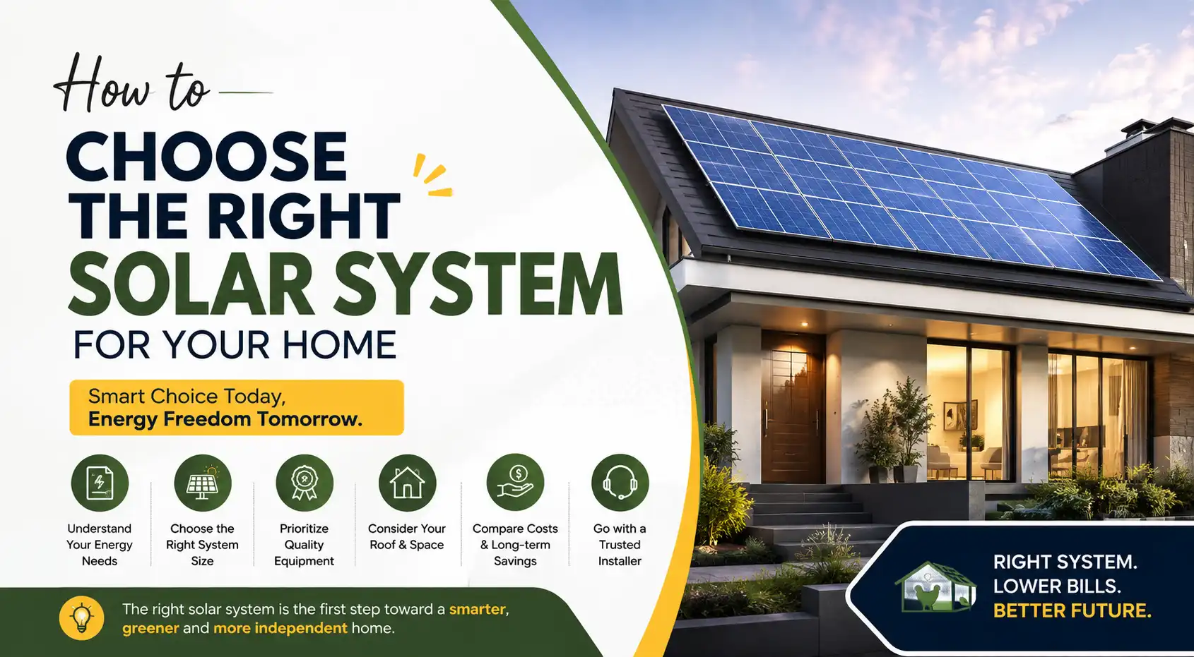 how to choose right solar system for your home