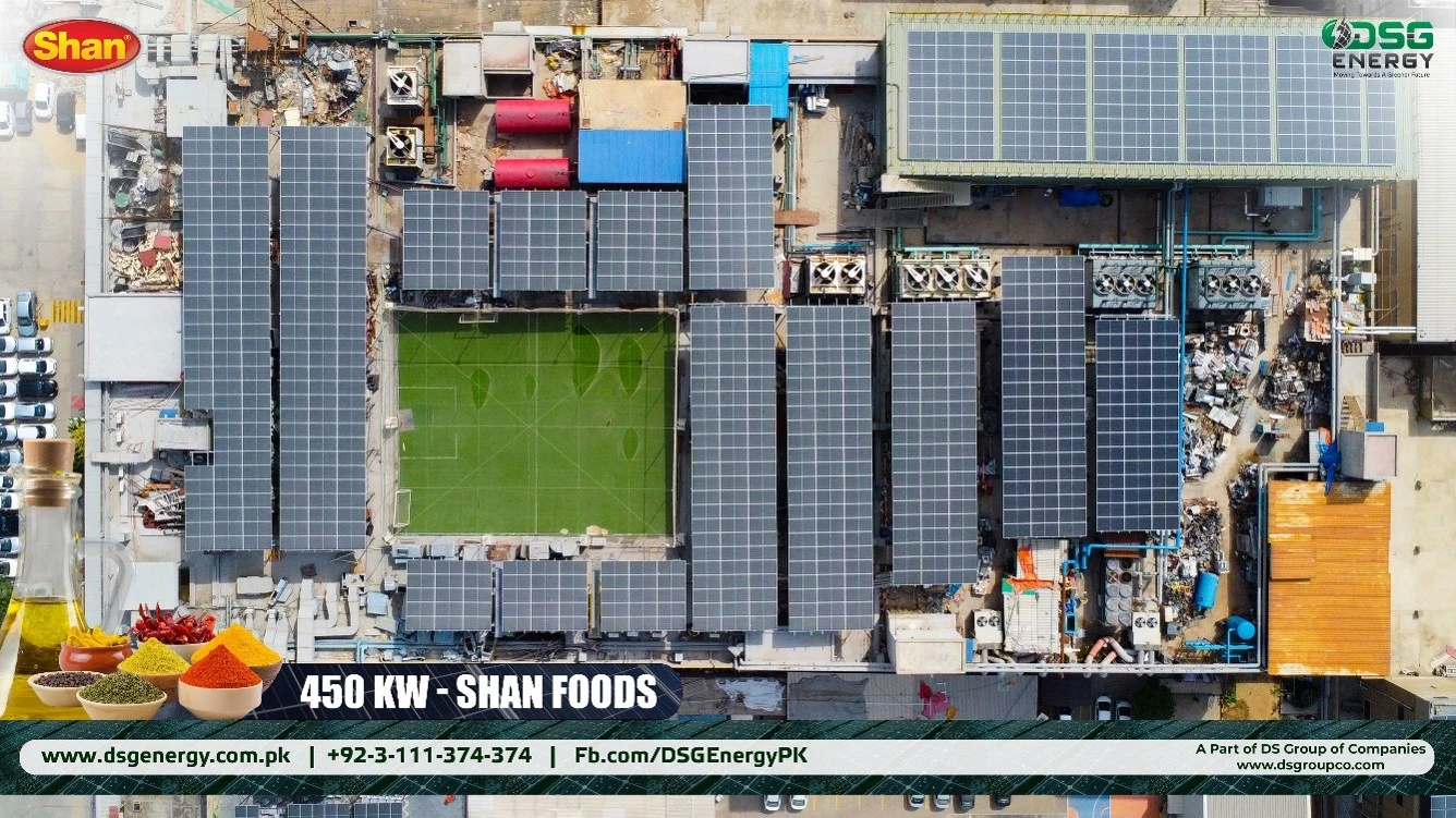 Shan Food | 450 KW Grid Tied Solar Power Plant Case Study