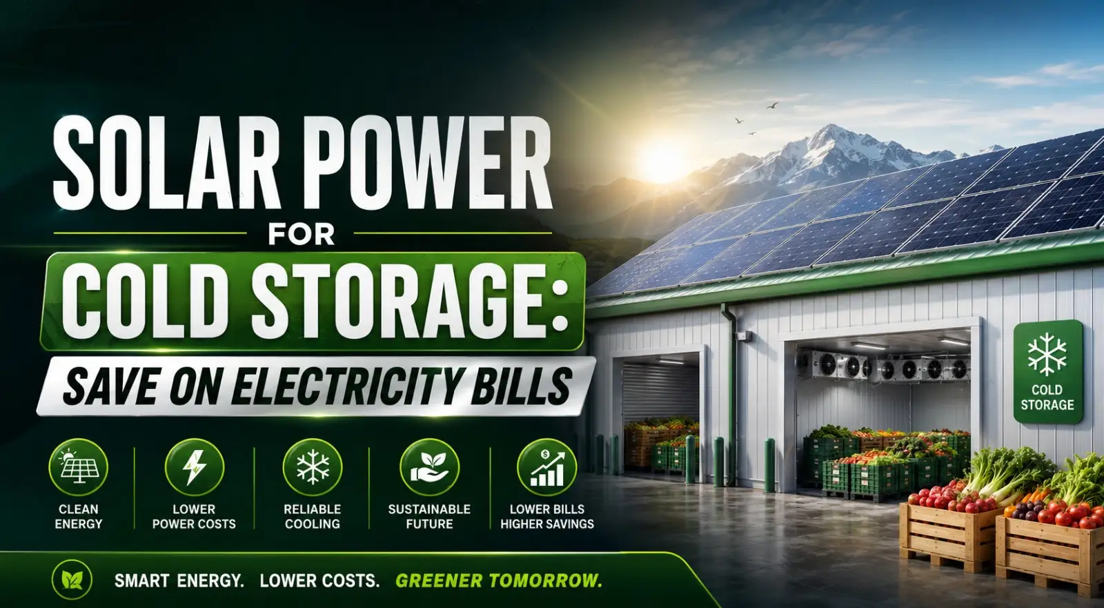 solar power for cold storage