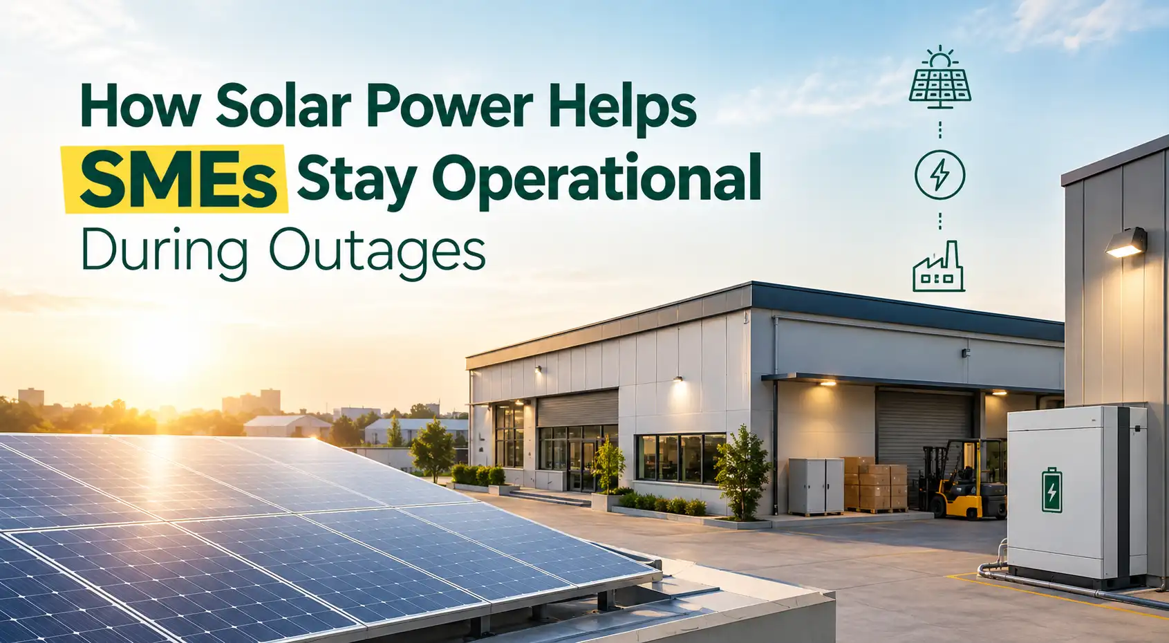 How Solar Power Helps SMEs Stay Operational During Outages
