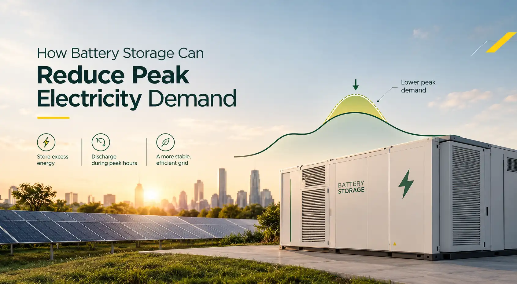 Battery Storage Reduces Peak Demand