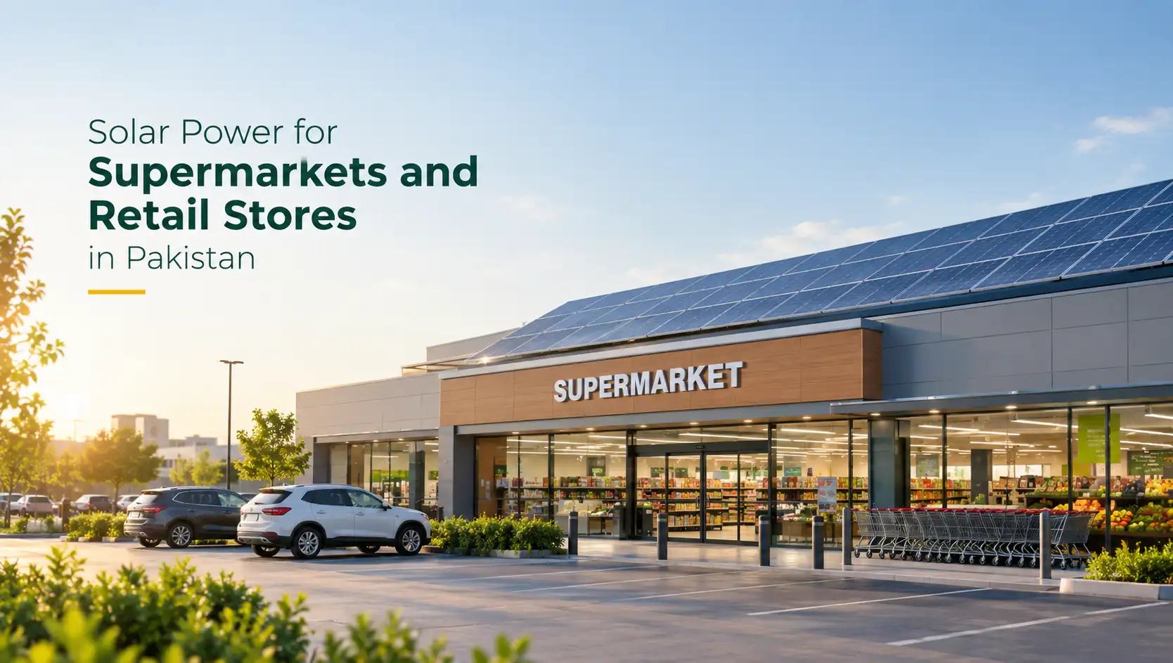 Solar-Powered Supermarket in Pakistan